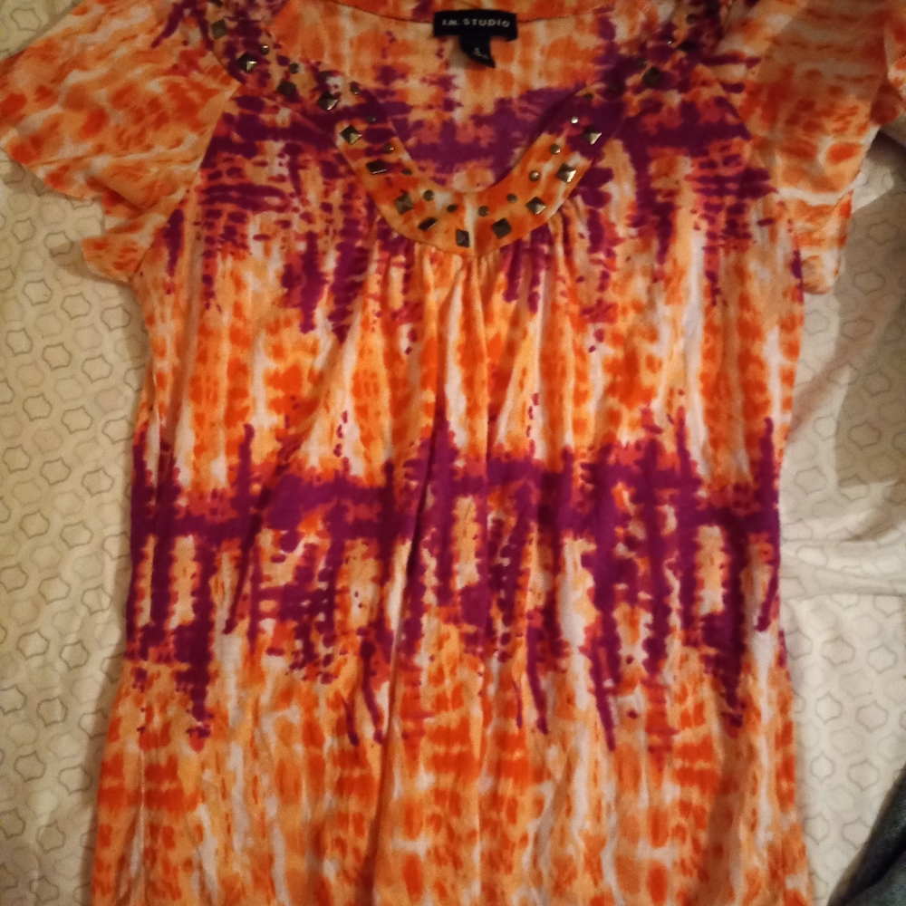 (ONLY CREDIT) Multicolored tyedye fashion shirt